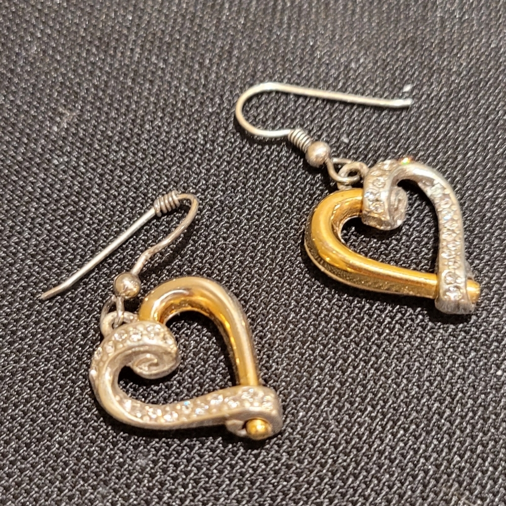 Brighton Heart two tone earrings